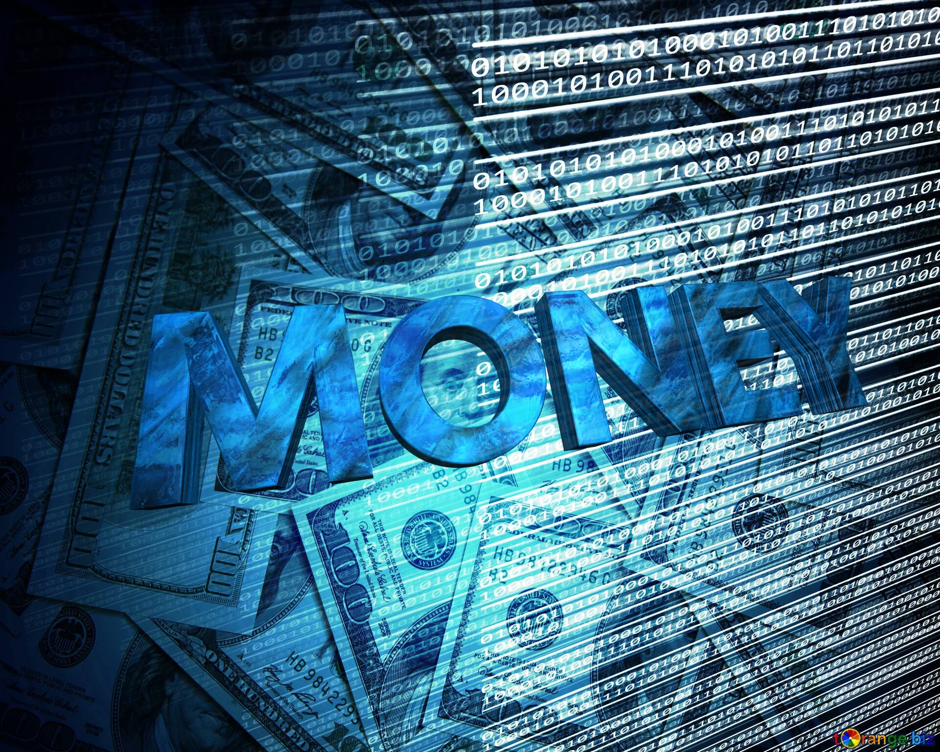 Digital money illustration Digital money background №0