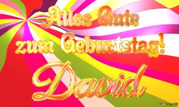 David Alles Gute  Zum Geburtstag! Happy Background