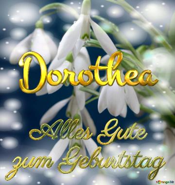 Dorothea Alles Gute  Zum Geburtstag Blumenstrauß Von Frühlingsblumen