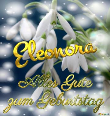 Eleonora Alles Gute  Zum Geburtstag Blumenstrauß Von Frühlingsblumen