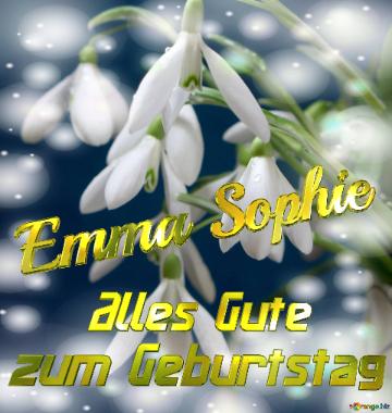 Emma Sophie Alles Gute  Zum Geburtstag Blumenstrauß Von Frühlingsblumen
