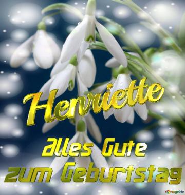 Henriette Alles Gute  Zum Geburtstag Blumenstrauß Von Frühlingsblumen