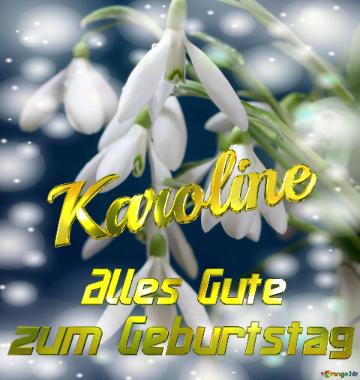Karoline Alles Gute  Zum Geburtstag Blumenstrauß Von Frühlingsblumen
