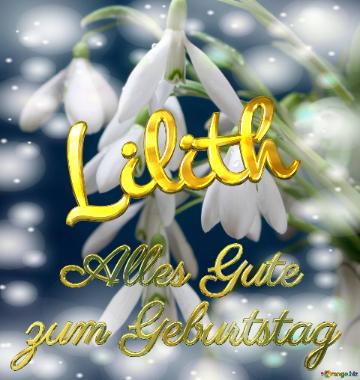 Lilith Alles Gute  zum Geburtstag Blumenstrauß von Frühlingsblumen