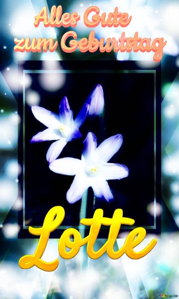 Geburtstag Lotte Flowers In Spring Template