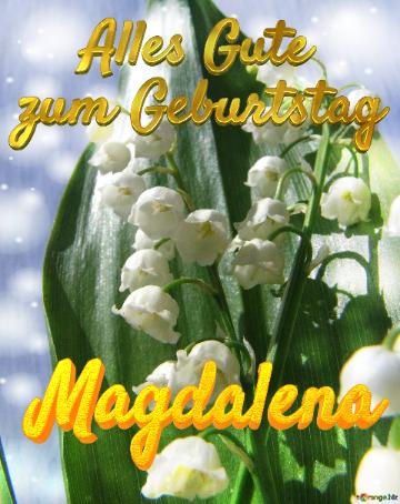 Magdalena Alles Gute  Zum Geburtstag Maiglöckchen