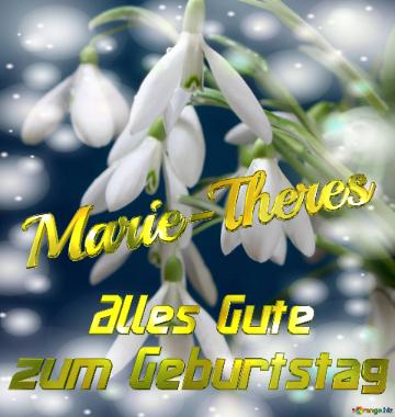 Marie-theres Alles Gute  Zum Geburtstag Blumenstrauß Von Frühlingsblumen
