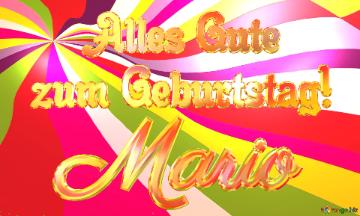 Mario Alles Gute  Zum Geburtstag! Happy Background