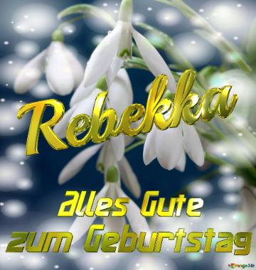 Rebekka Alles Gute  Zum Geburtstag Blumenstrauß Von Frühlingsblumen