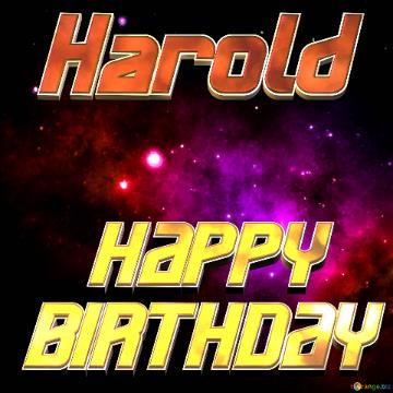 Space Harold birthday image
