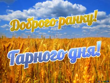 Доброго ранку, гарного дня Україна