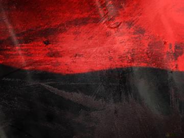 Ukrainian Flag Red Black Strong Texture