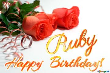 Ruby Happy  Birthday! 