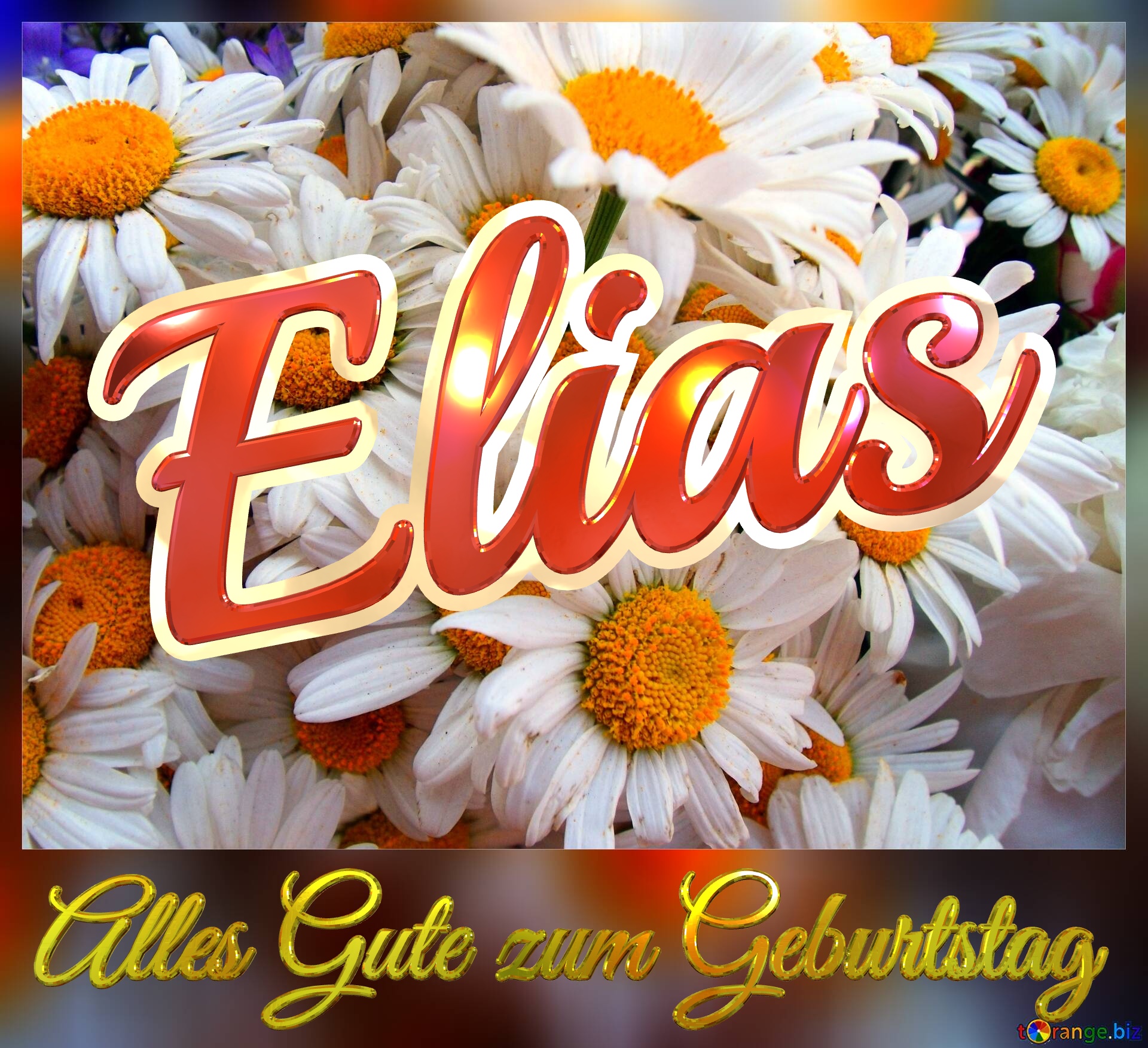 Alles Gute zum Geburtstag Elias  Das ist ein Gänseblümchen. №0