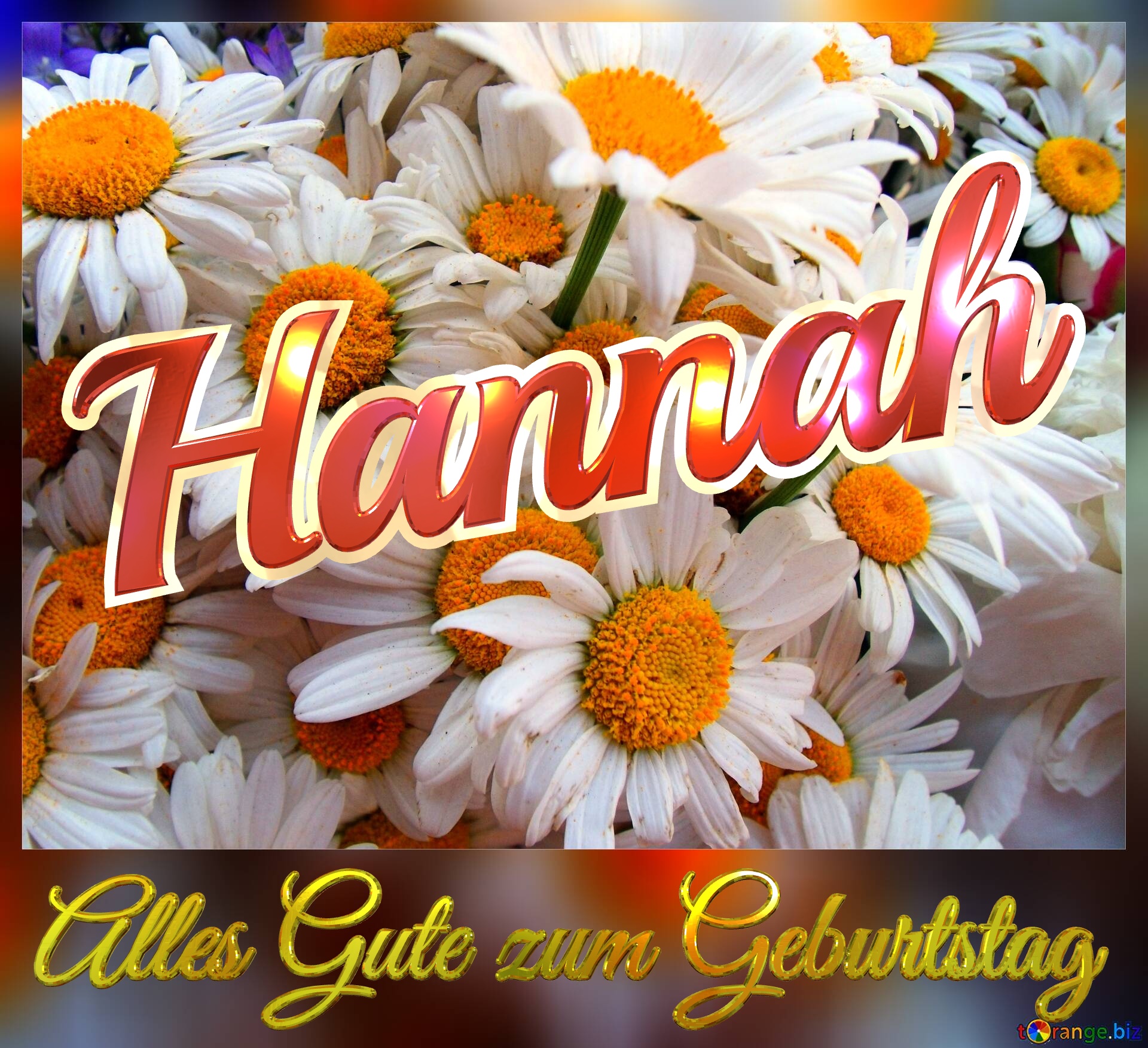 Alles Gute zum Geburtstag Hannah  Das ist ein Gänseblümchen. №0