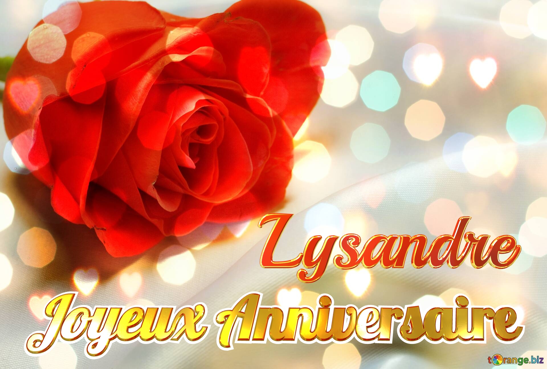 Joyeux Anniversaire Lysandre  Fond de rose №0