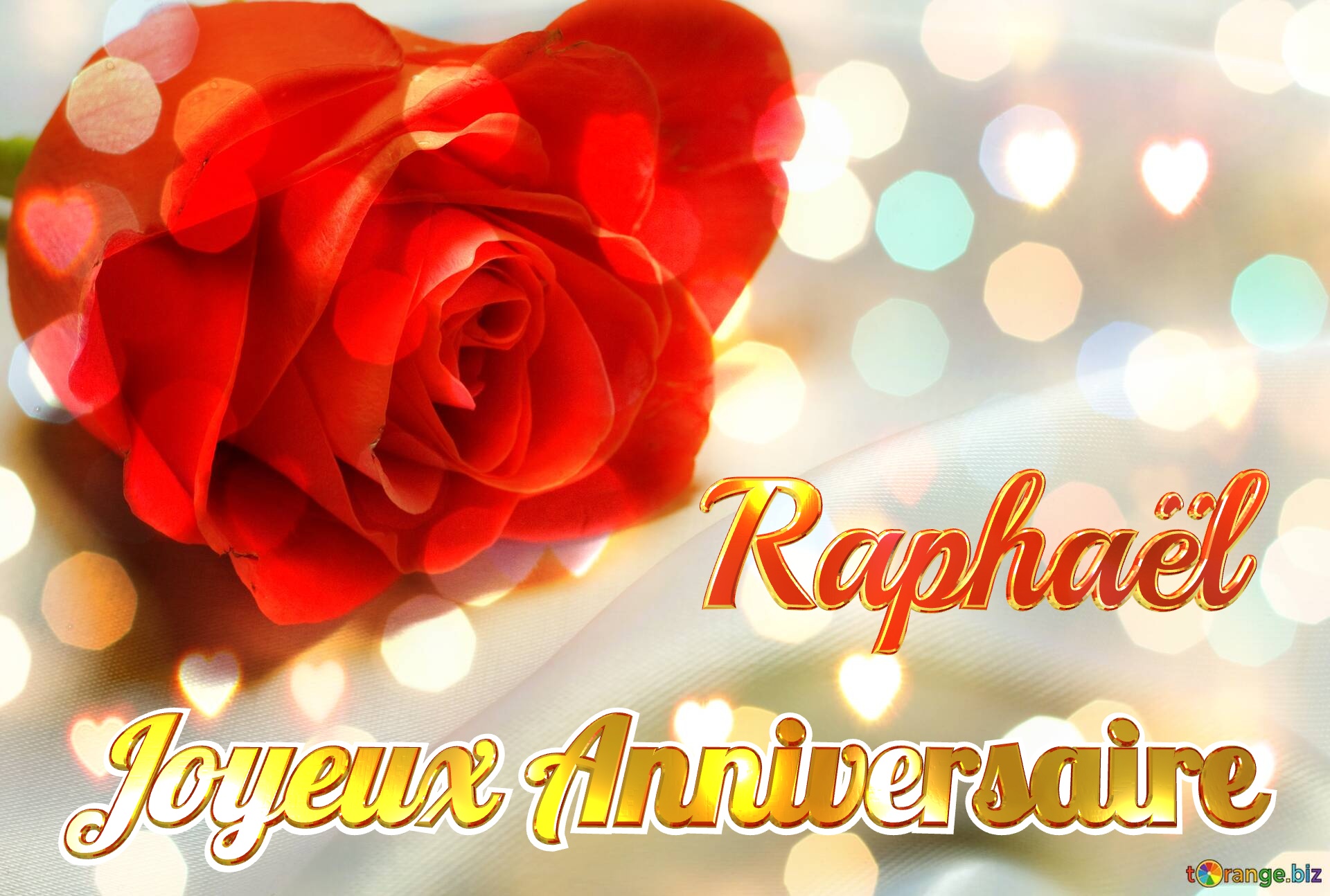 Joyeux Anniversaire Raphaël  Fond de rose №0