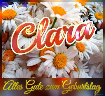 Alles Gute Zum Geburtstag Clara  Das Ist Ein Gänseblümchen.