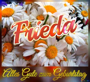 Alles Gute Zum Geburtstag Frieda  Das Ist Ein Gänseblümchen.