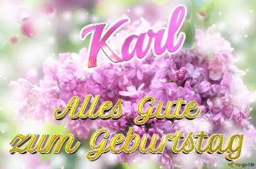     Alles Gute  Zum Geburtstag Karl  Lilac