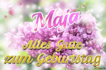     Alles Gute  Zum Geburtstag Maja  Lilac