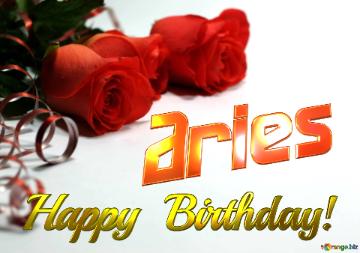 Aries   Birthday   Wishes Background