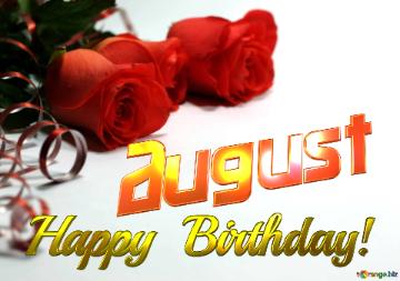 August   Birthday   Wishes Background