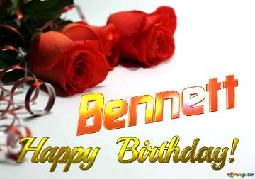 Bennett   Birthday   Wishes Background