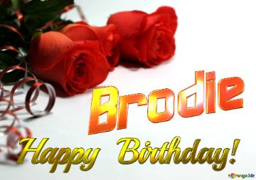 Brodie   Birthday   Wishes Background