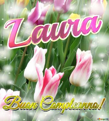Buon Compleanno! Laura  Il Tulipano è Un Simbolo Di Gratitudine, Auguri Per Una Vita Grata E...