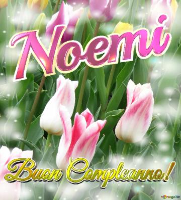 Buon Compleanno! Noemi  Il Tulipano è Un Simbolo Di Gratitudine, Auguri Per Una Vita Grata E...
