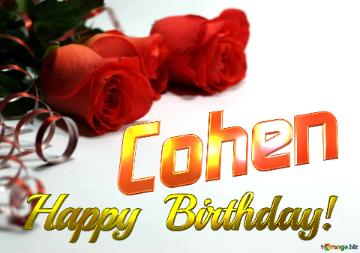 Cohen Happy  Birthday! 