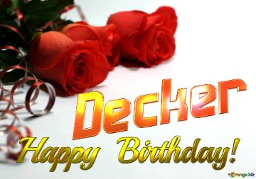 Decker   Birthday   Wishes Background