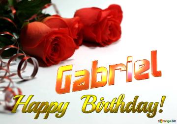 Gabriel   Birthday   Wishes Background