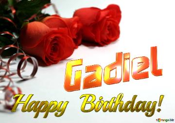 Gadiel   Birthday   Wishes Background