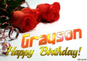Grayson   Birthday   Wishes Background