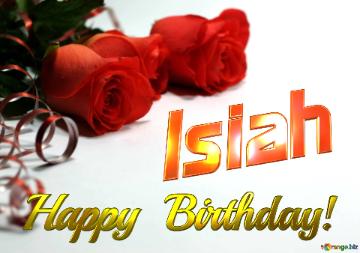Isiah   Birthday   Wishes Background