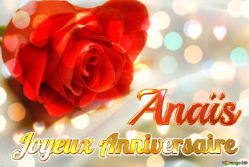 Joyeux Anniversaire Anaïs  Fond De Rose
