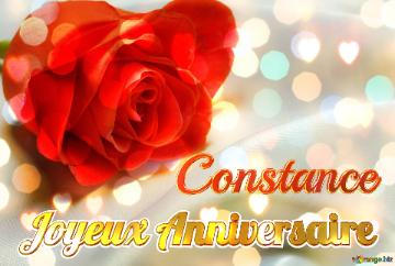 Joyeux Anniversaire Constance  Fond de rose