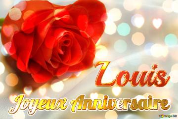 Joyeux Anniversaire Louis  Fond De Rose