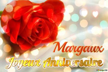 Joyeux Anniversaire Margaux  Fond De Rose