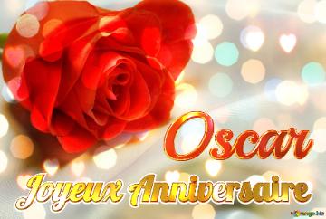 Joyeux Anniversaire Oscar  Fond De Rose