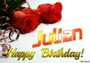 Julian   Birthday   Wishes Background