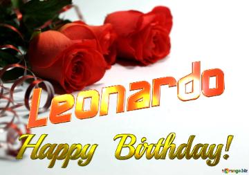 Leonardo   Birthday   Wishes Background