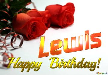 Lewis   Birthday   Wishes Background