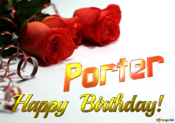 Porter   Birthday   Wishes Background