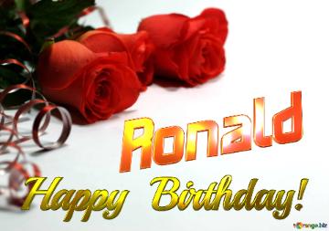 Ronald Happy  Birthday! 