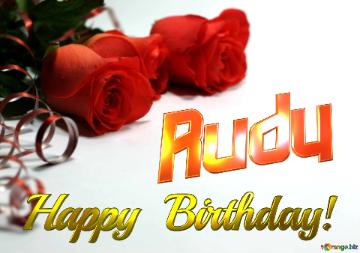 Rudy   Birthday   Wishes Background