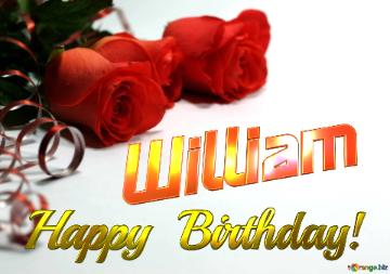 William   Birthday   Wishes Background