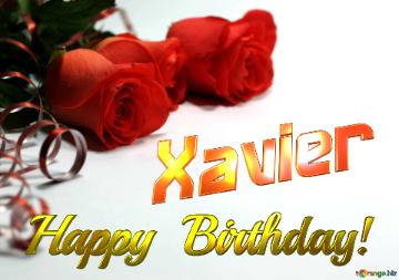 Xavier   Birthday   Wishes Background